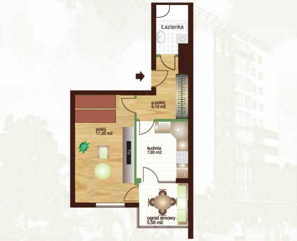 Apartament Kielce Fiolet Szoba fotó